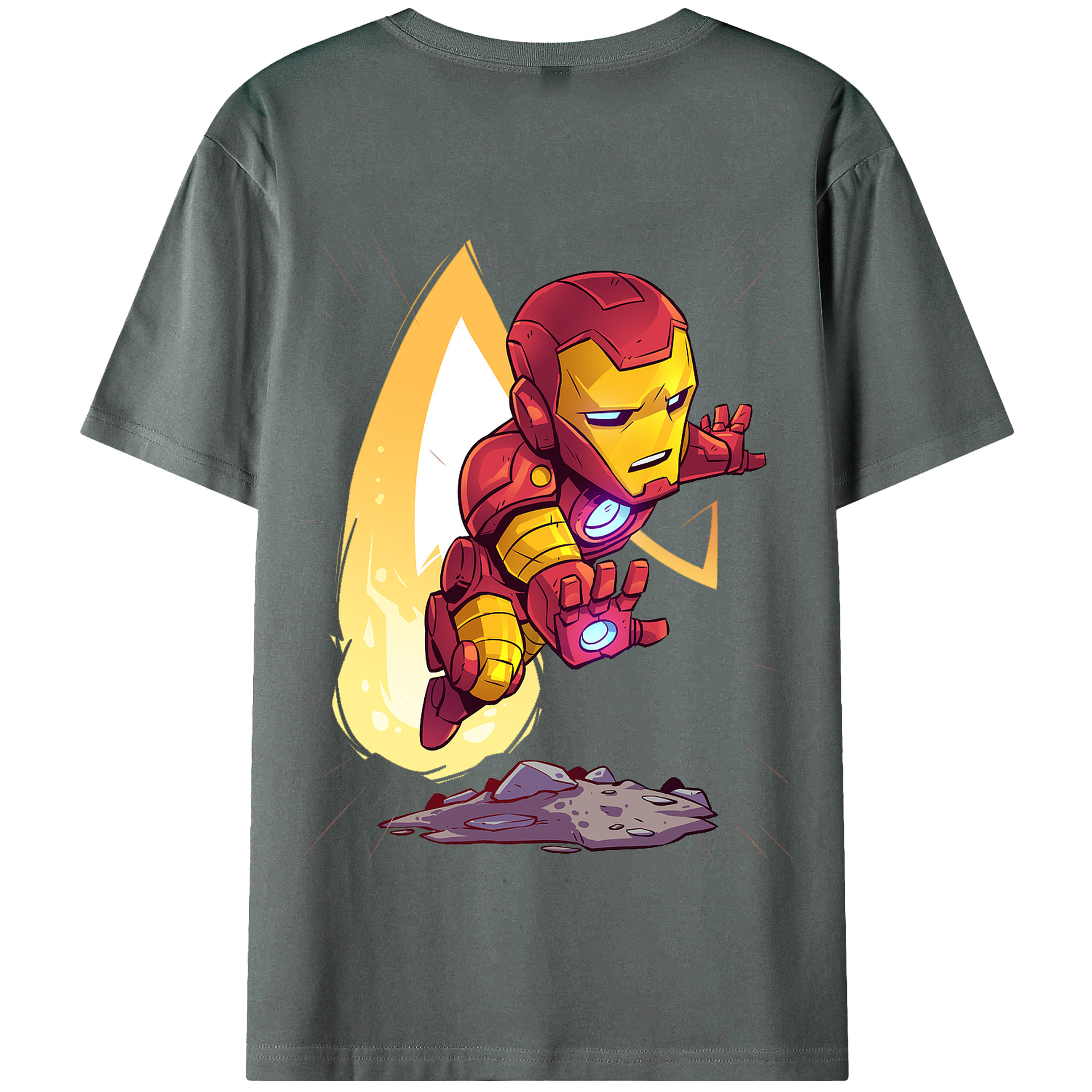 （画像用） アベンジャーズ The Avengers 綿100％半袖Tシャツ（背面プリント）